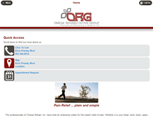 Tablet Screenshot of omegarehab.com